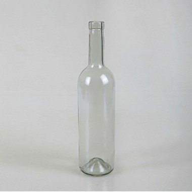 Бутылка стеклянная 0.75л, "Бордо" прозрачная