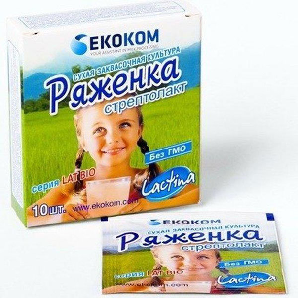 Закваска "Ряженка" Lactina (пакет 1 гр.)