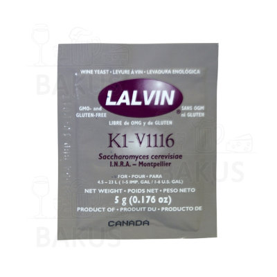 Дрожжи винные "Lalvin All purpose K1V-1116" (5 г)