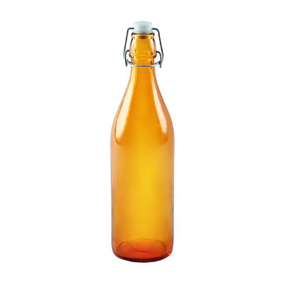 Бутылка с мех крышкой 1литр оранжевая