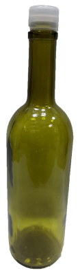 Бутылка стеклянная винная 0.7л, оливковая