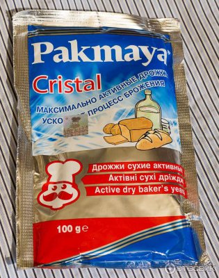 Дрожжи спиртовые Pakmaya Cristal, 100гр.