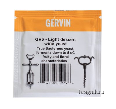 Дрожжи винные Gervin GV6 Light Dessert Wine